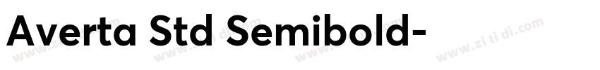 Averta Std Semibold字体转换